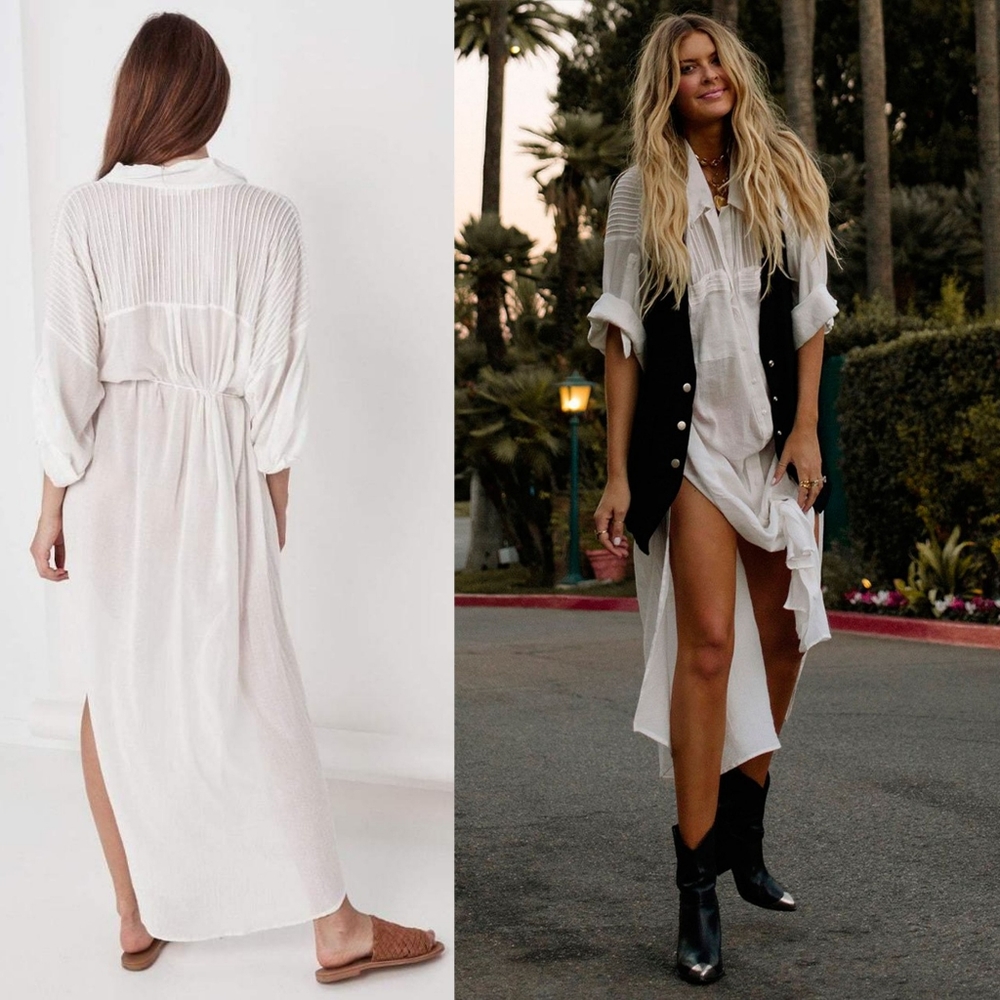 New spell designs linda shirt dress white S/M rare - Picture 8 of 16